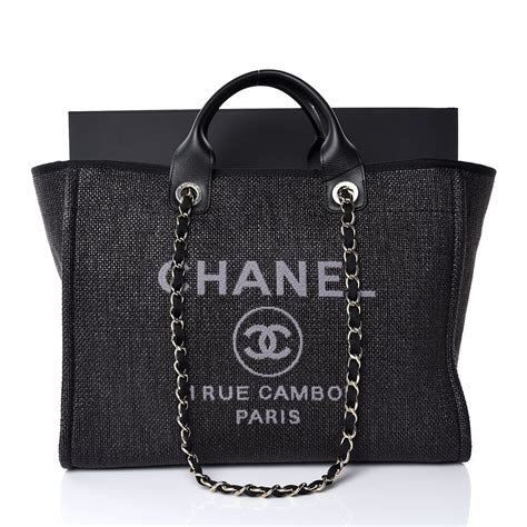 chanel deauville raffia tote|chanel deauville tote.